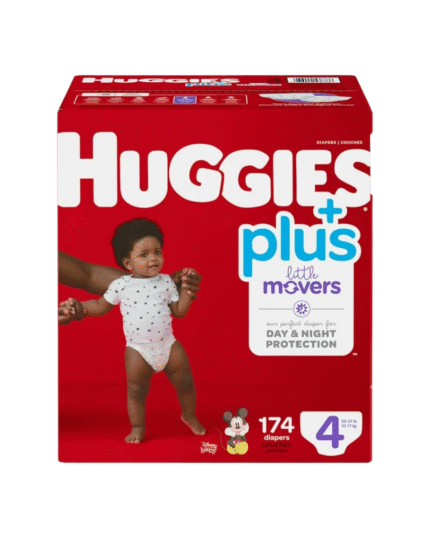 Huggies Plus Little Movers Diapers Size 4 (174 Count)