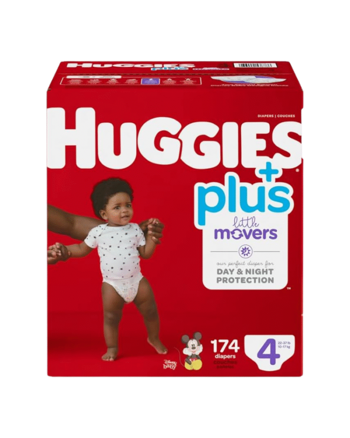 Huggies Plus Little Movers Diapers Size 4 (174 Count)