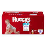 Huggies Plus Little Movers Diapers Size 5 – 144 Count