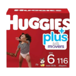 Huggies Plus Little Movers Size 6 Diapers (116 Count)