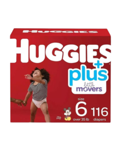 Huggies Plus Little Movers Size 6 Diapers (116 Count)
