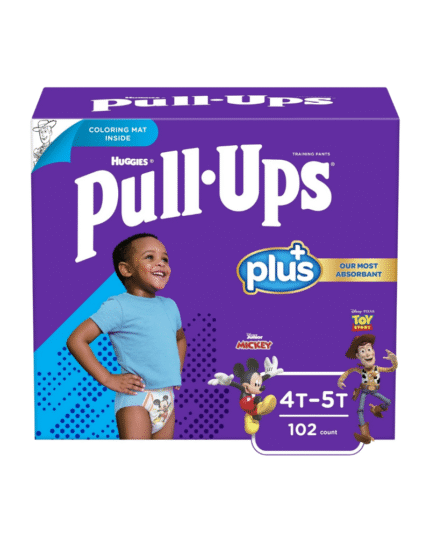 Huggies Pull-Ups Plus Training Pants for Boys 4T–5T (102 Count)