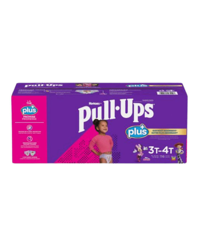 Huggies Pull-Ups Plus Training Pants for Girls 3T–4T 116 Count