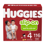 Huggies Slip-On Diaper Pants Size 4 – 116 Count