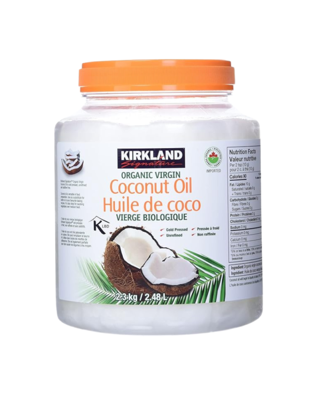 Kirkland Organic Virgin Coconut Oil 2.48L – Cold Pressed, Unrefined & 100% Pure