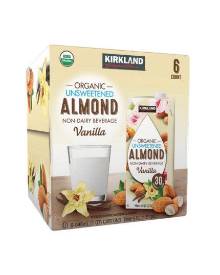 Kirkland Signature Organic Unsweetened Almond Vanilla Milk – 6 Value Pack