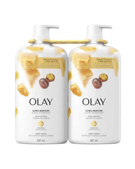Olay Ultra Moisture Body Wash with Shea Butter – Twin Pack (2 x 887ml)