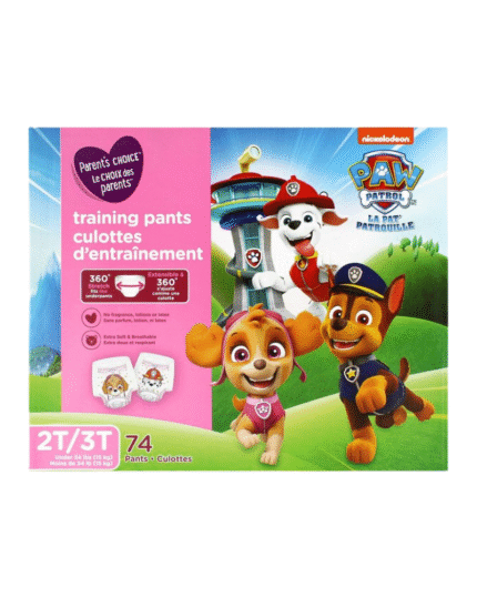 Parent’s Choice Training Pants 2T/3T for Girls – 74 Count