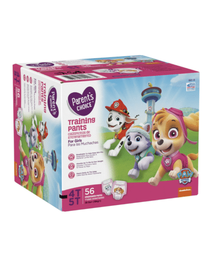 Parents Choice Training Pants 4T–5T for Girls – 56 Count