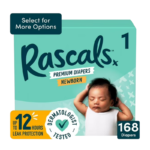 Rascals Premium Diapers Newborn Size 1