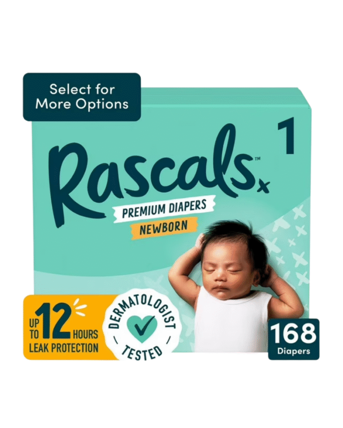 Rascals Premium Diapers Newborn Size 1