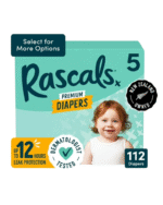 Rascals Premium Diapers Size 5 – 112 Count