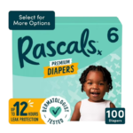 Rascals Premium Diapers Size 6 – 100 Count