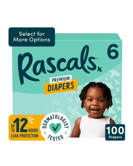 Rascals Premium Diapers Size 6 – 100 Count