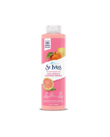 St. Ives Exfoliating Body Wash Pink Lemon & Mandarin Orange 650ml