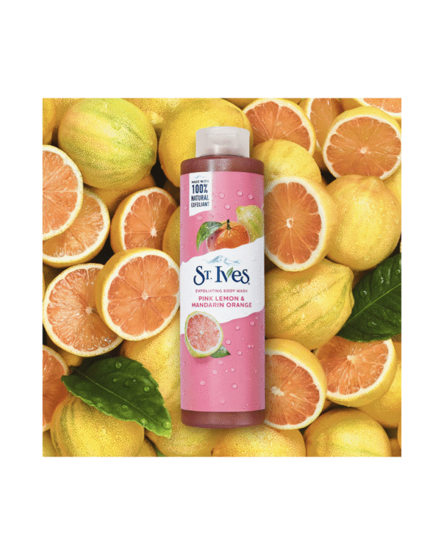 St. Ives Exfoliating Body Wash Pink Lemon & Mandarin Orange 650ml