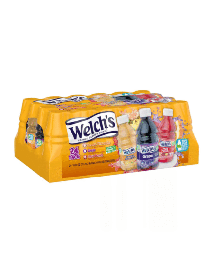 Welch's Juice Variety Pack – 24 Bottles of Refreshing Fruit Juice (Orange Pineapple, Grape, Fruit Punch)