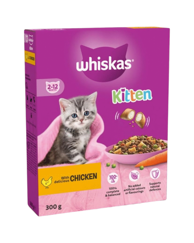 Whiskas Kitten Dry Cat Food with Chicken (For 2-12 Month Old Kittens)