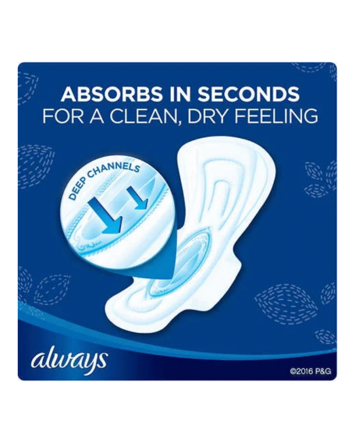 Always Maxi Overnight Pads with Wings 54 Count