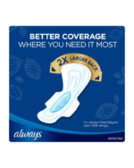 Always Maxi Overnight Pads with Wings 54 Count