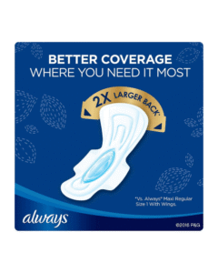 Always Maxi Overnight Pads with Wings 54 Count