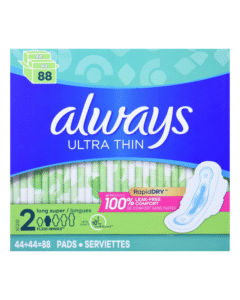 Always Ultra Thin Size 2 Long Super Pads with Wings 88 Count