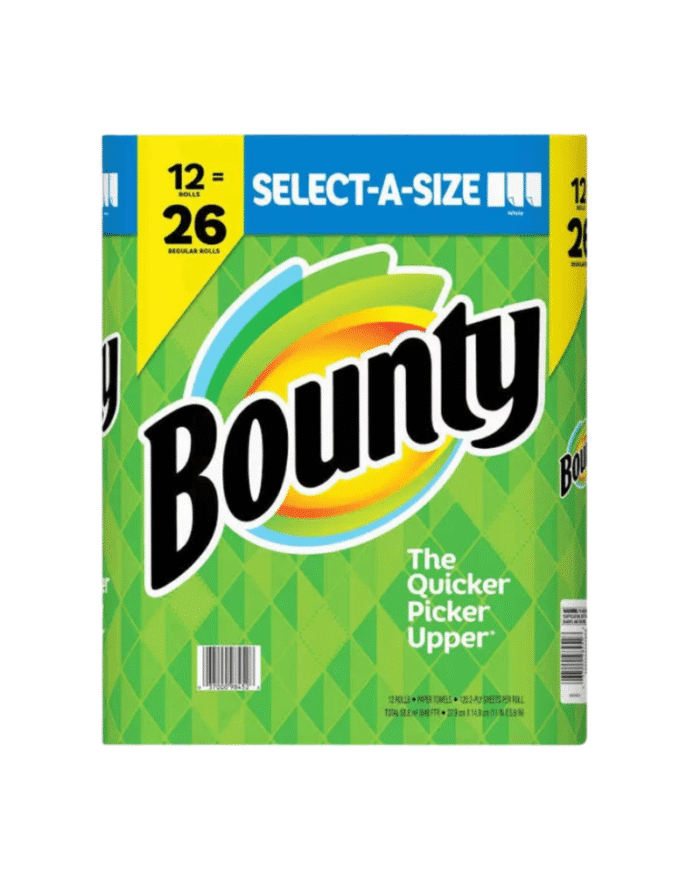 Bounty Paper Towels Select-A-Size – 12 Double Rolls
