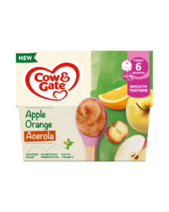 Cow & Gate Apple Orange Acerola Baby Puree 6+ Months