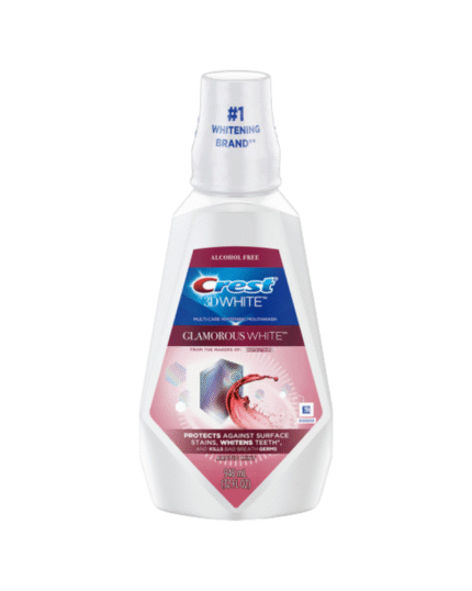 Crest 3D White Glamorous White Mouthwash Arctic Mint 946ml