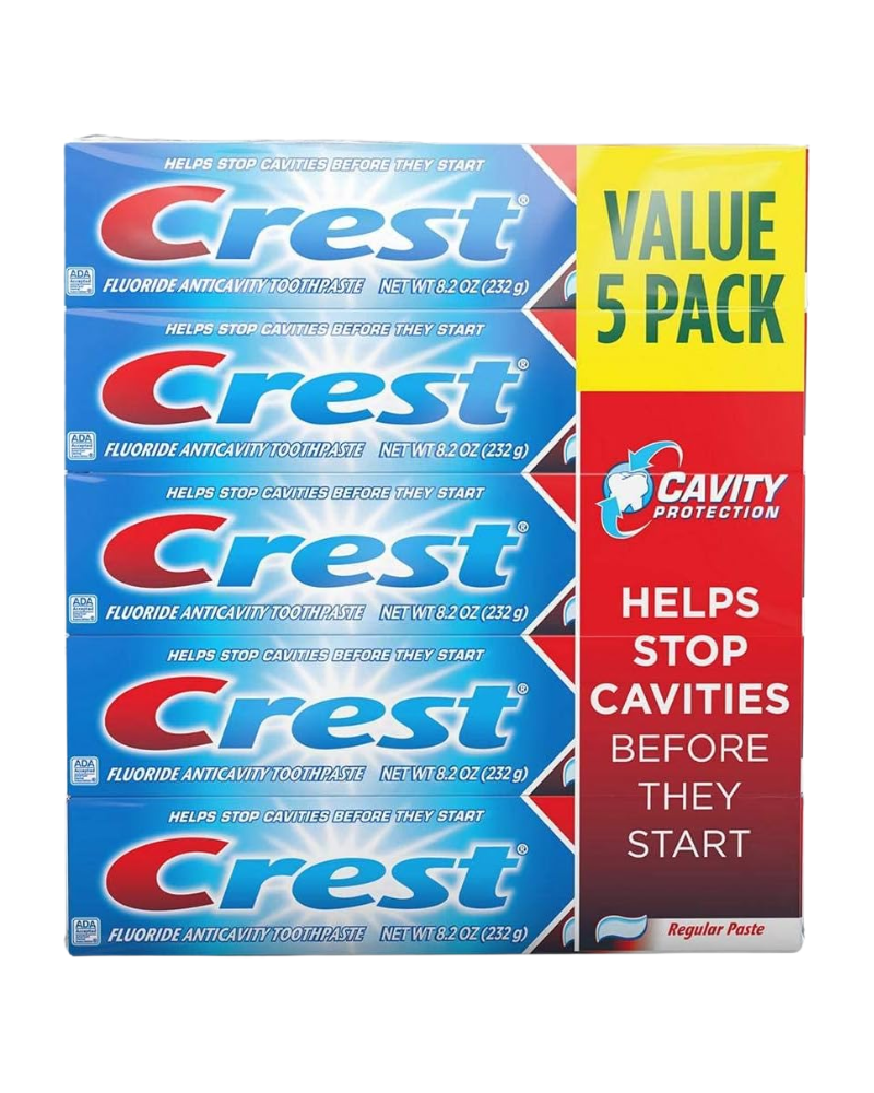 Crest Cavity Protection Fluoride Toothpaste Value 5 Pack Crest Cavity Protection Fluoride Toothpaste Value 5 Pack