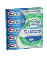 Crest Complete Whitening Toothpaste with Scope 5-Pack – Extra Freshness