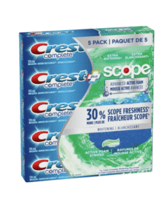 Crest Complete Whitening Toothpaste with Scope 5-Pack – Extra Freshness