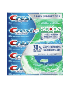 Crest Complete Whitening Toothpaste with Scope 5-Pack – Extra Freshness