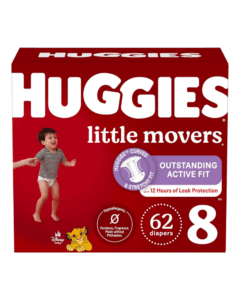 Huggies Little Movers Diapers Size 8 (62 Count)