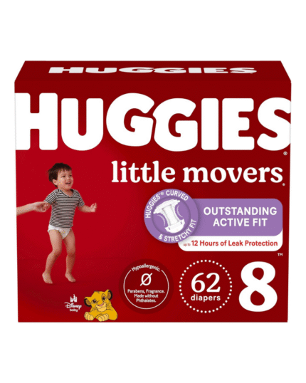 Huggies Little Movers Diapers Size 8 (62 Count)