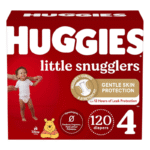 Huggies Little Snugglers Size 4 Diapers (124 Count)