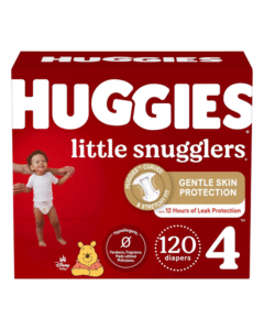 Huggies Little Snugglers Size 4 Diapers (124 Count)