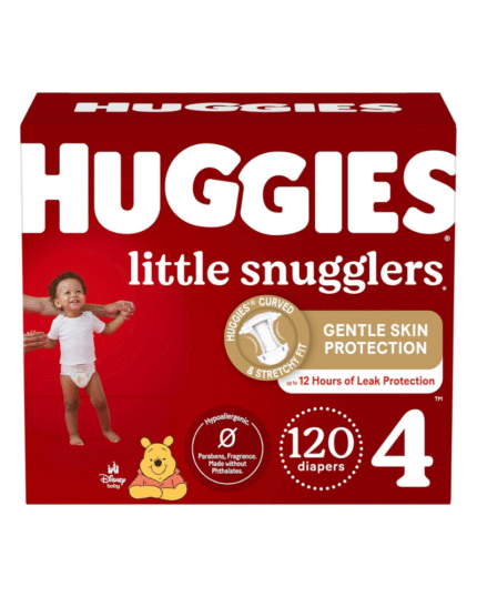 Huggies Little Snugglers Size 4 Diapers (124 Count)