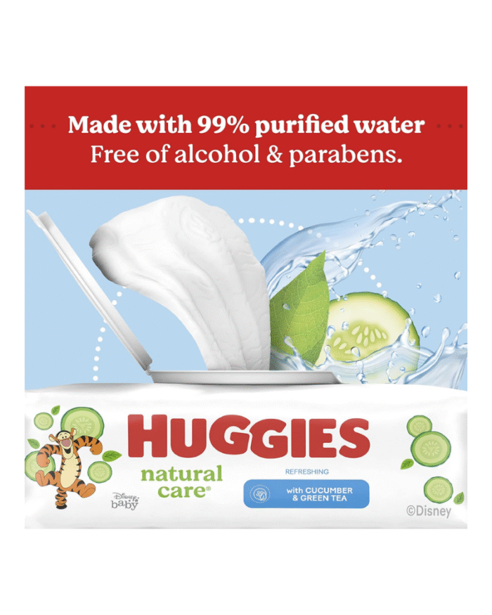 Huggies Natural Care Baby Wipes with Cucumber & Green Tea – 1008 Count