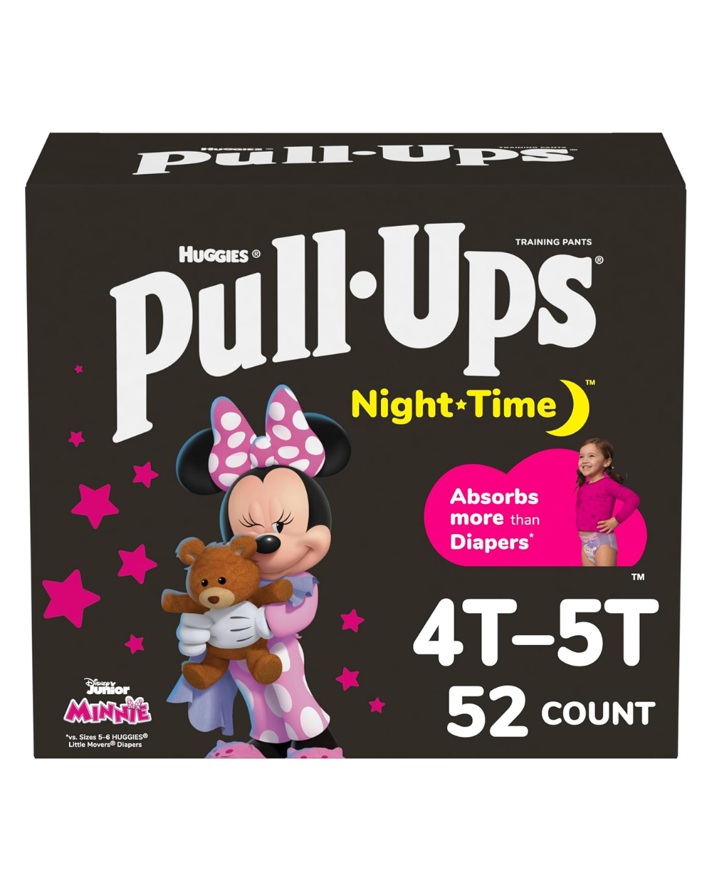 Huggies Pull-Ups Night-Time 4T-5T (Girls) 52 Count Huggies Pull-Ups Night-Time 4T-5T (Girls) 52 Count