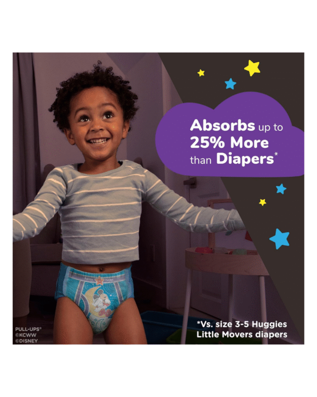 Huggies Pull-Ups Night-Time Training Pants 3T–4T (Boys) 60 Count