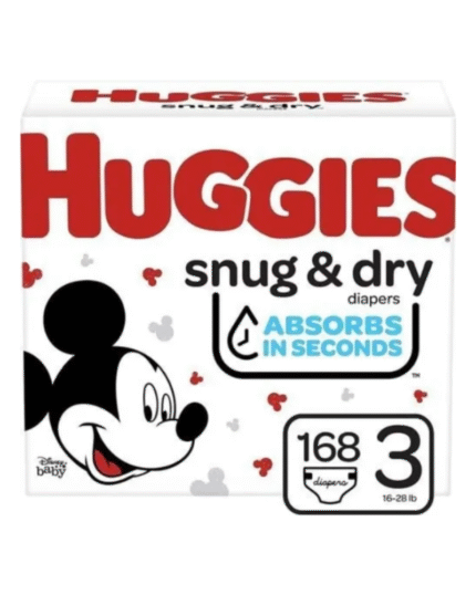 Huggies Snug & Dry Diapers Size 3 (168 Count)