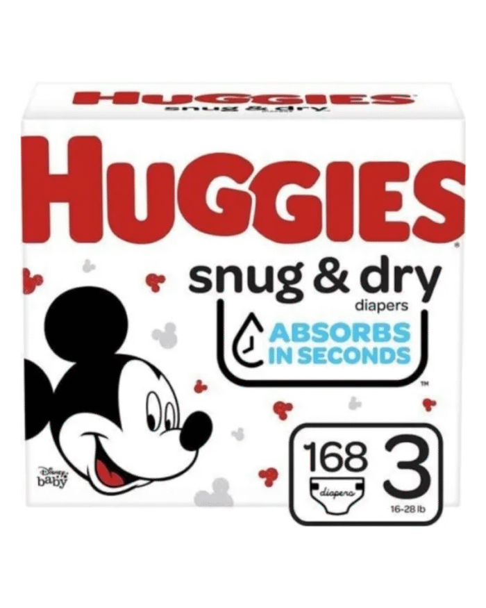 Huggies Snug & Dry Diapers Size 3 (168 Count)