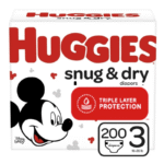 Huggies Snug & Dry Diapers Size 3 (200 Count)