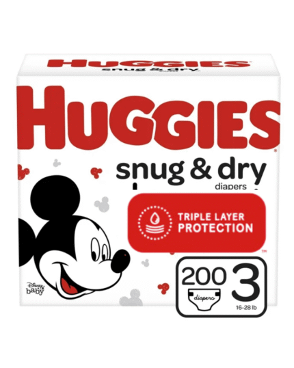 Huggies Snug & Dry Diapers Size 3 (200 Count)
