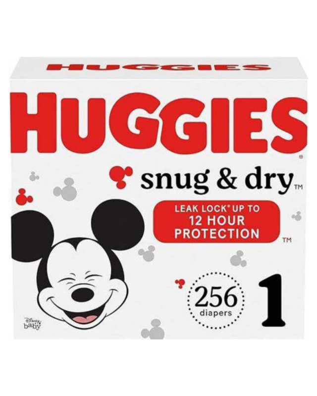 Huggies Snug & Dry Size 1 Diapers (256 Count)