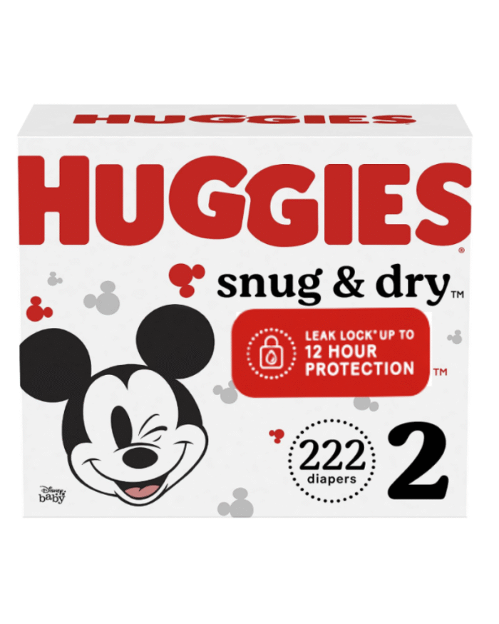 Huggies Snug & Dry Size 2 Diapers (222 Count)