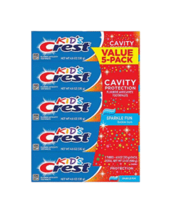 Kid’s Crest Cavity Protection Sparkle Fun Toothpaste – 5 Pack