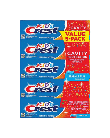 Kid’s Crest Cavity Protection Sparkle Fun Toothpaste – 5 Pack