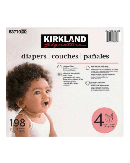 Kirkland Signature Diapers Size 4 (198 Count)